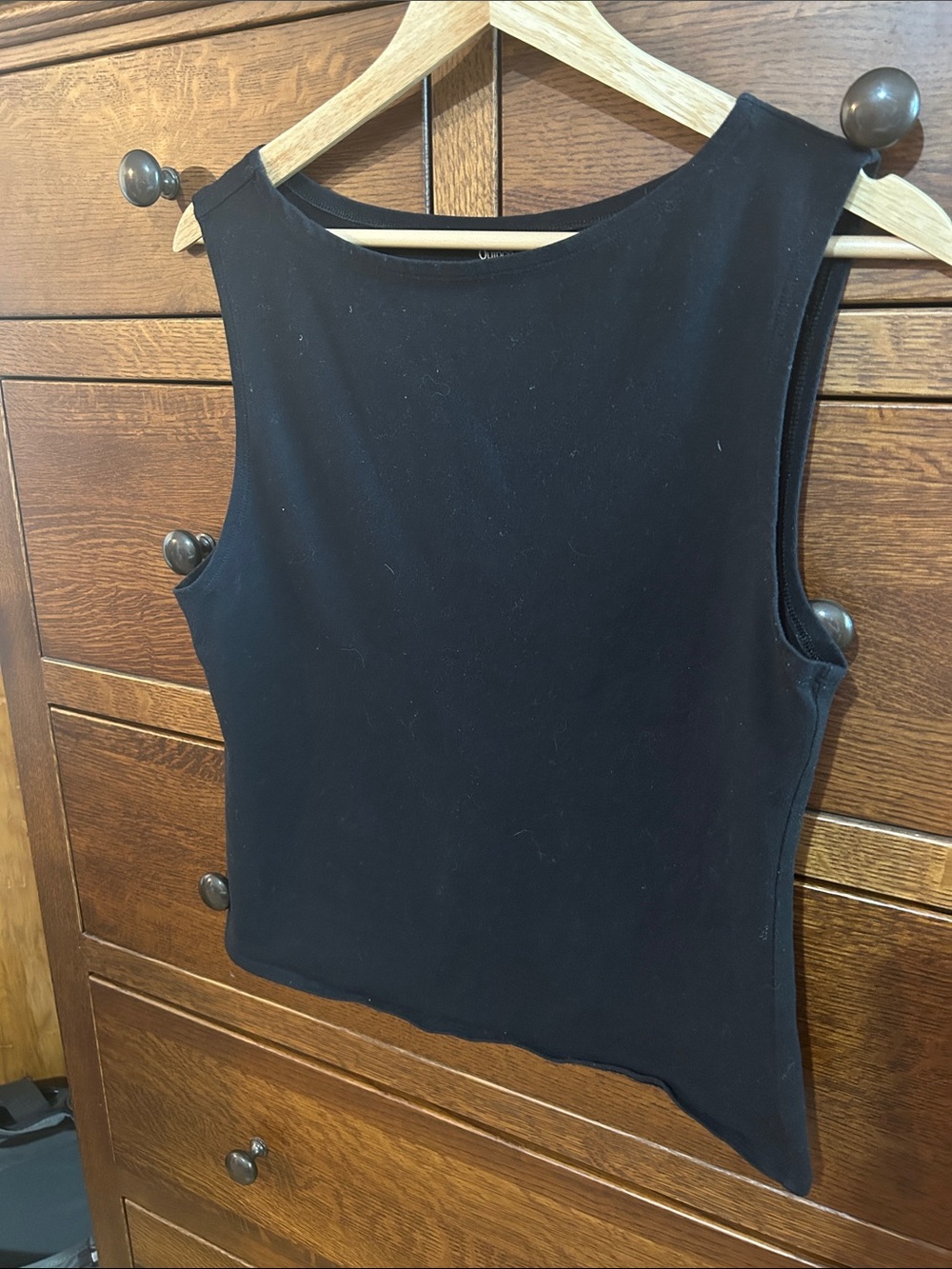 Quince Black Sleeveless Tank Top